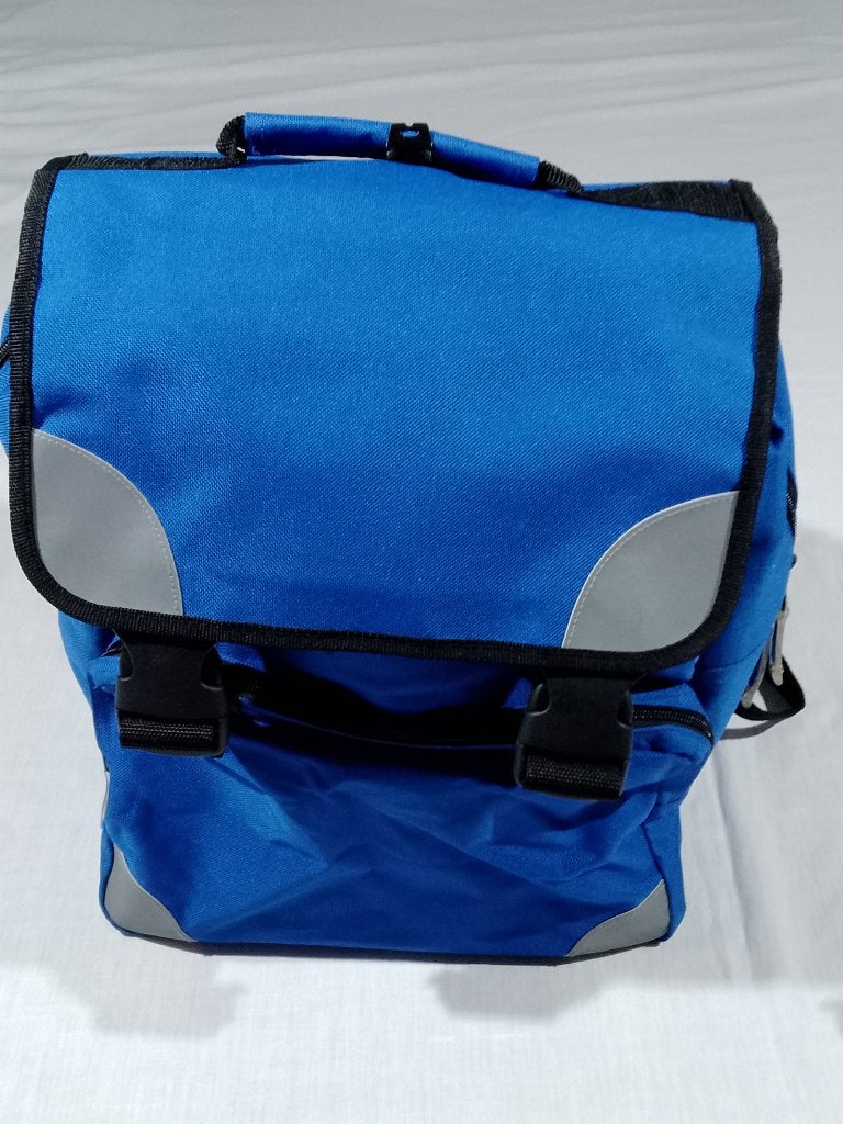 Partena Backpack / Rugzak – Blauw Met Kliksluiting En Verst, Ophalen, Gebruikt, 40 tot 50 cm, Minder dan 30 cm
