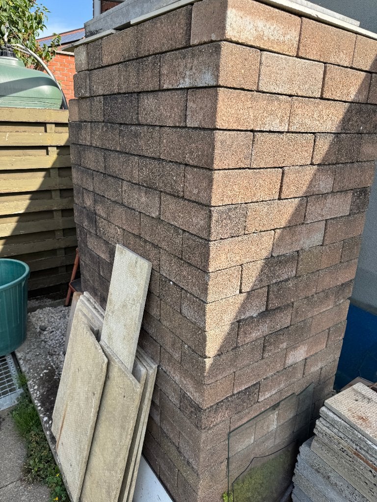 betonnen kleiklinkers, Enlèvement, Briques, 10 m²² ou plus, Béton
