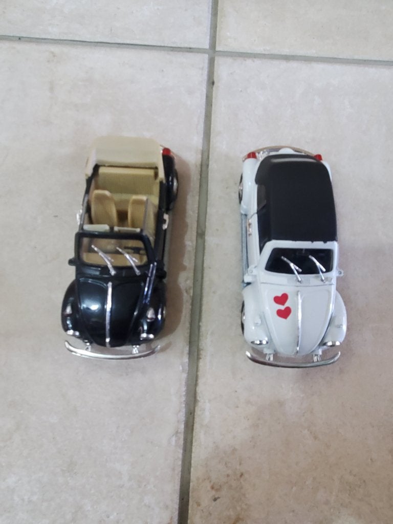 Lot de 2 voitures polistil 1:25 volkswagen faire offre, Enlèvement ou Envoi, Utilisé