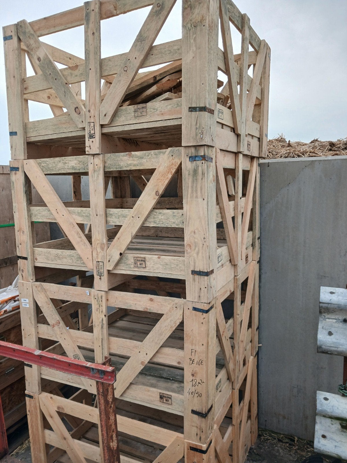 houten bakken, Tuin en Terras, Brandhout, Ophalen