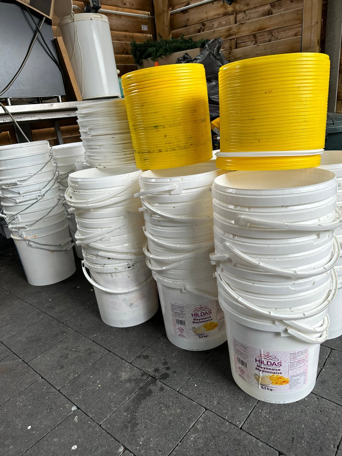 Lege propere emmers 10L voor allerlei gebruik food&nonfood, Huis en Inrichting, Emmers, Ophalen, Gebruikt
