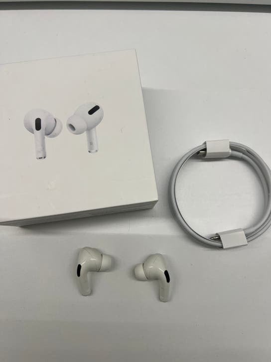 Apple Airpods Pro 1 - zonder case, Télécoms, Utilisé, Blanc, Intra-auriculaires (In-Ear), Apple