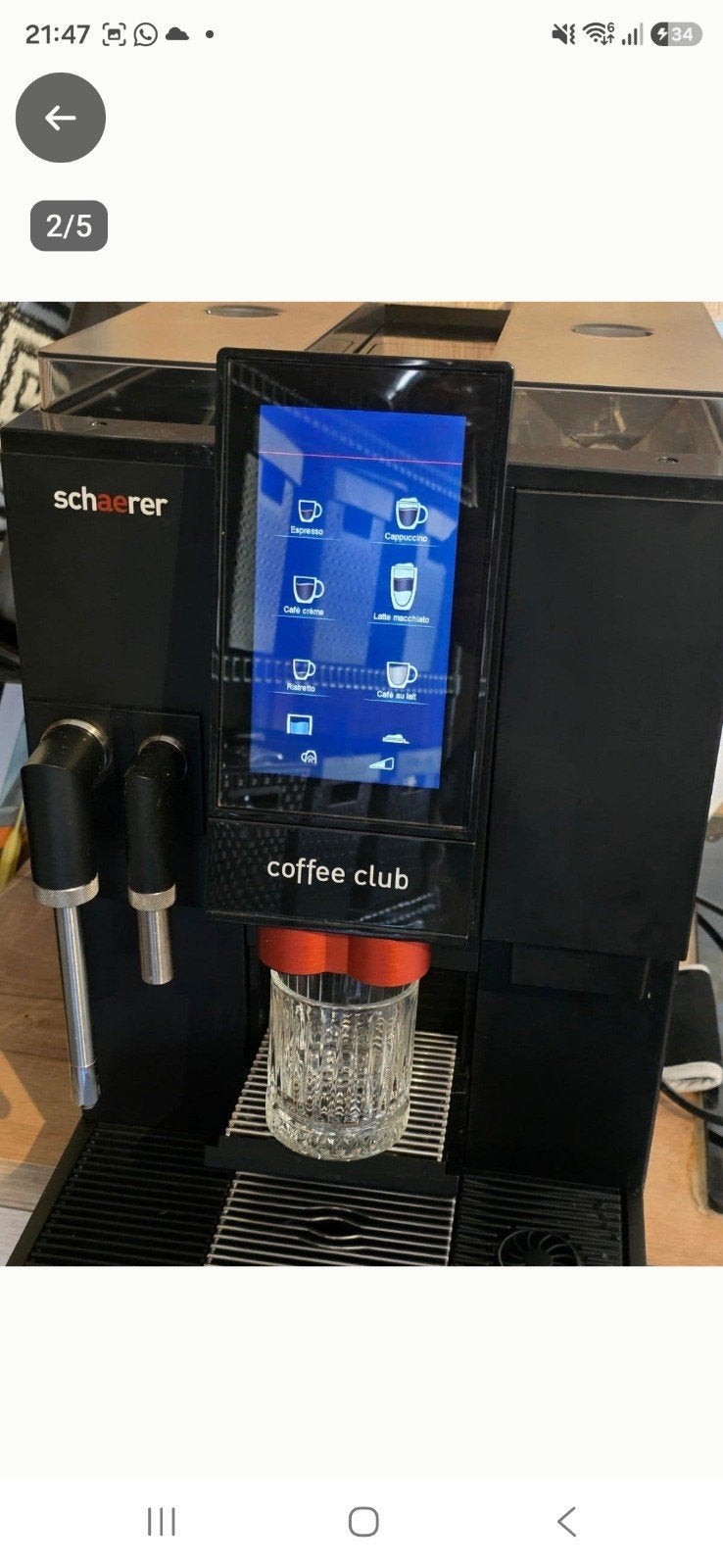 schaerer coffe club machine expresso, Enlèvement ou Envoi