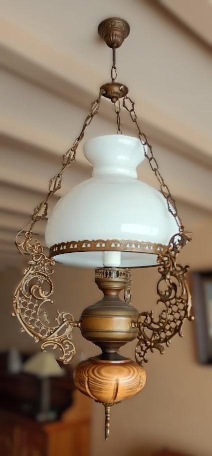 klassieke kroonluchter, Huis en Inrichting, Lampen | Kroonluchters, Ophalen, Zo goed als nieuw, Glas, Klassiek