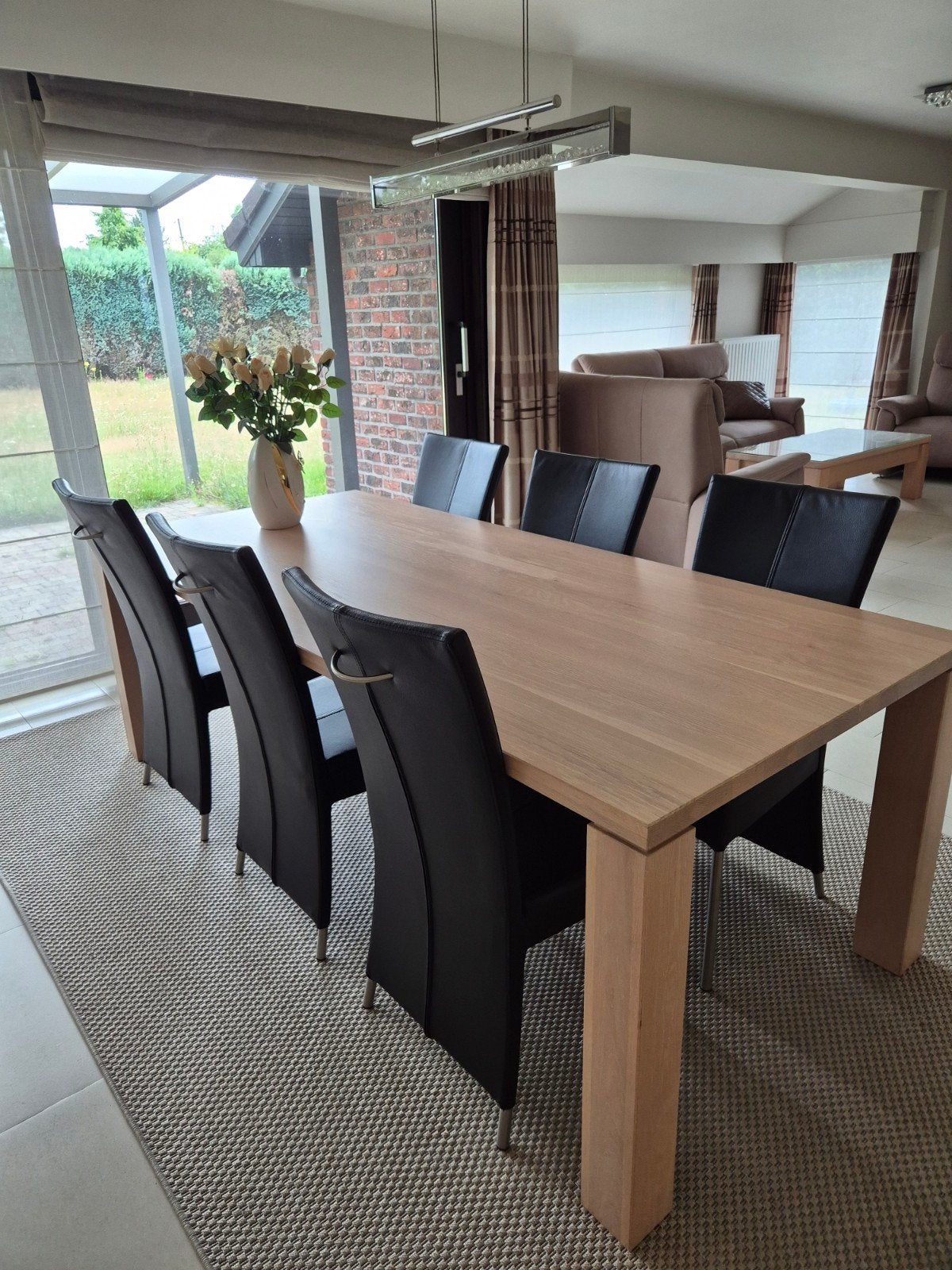 Eetkamer eikenhout, zeer goede staat, Huis en Inrichting, Complete eetkamers, Ophalen