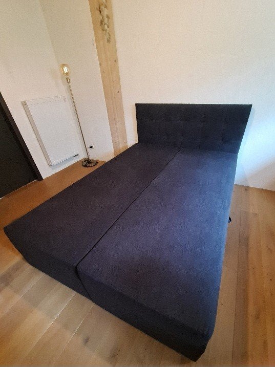 Tweepersoons bed (prijs bespreekbaar), Ophalen, Zwart, Tweepersoons, 140 cm