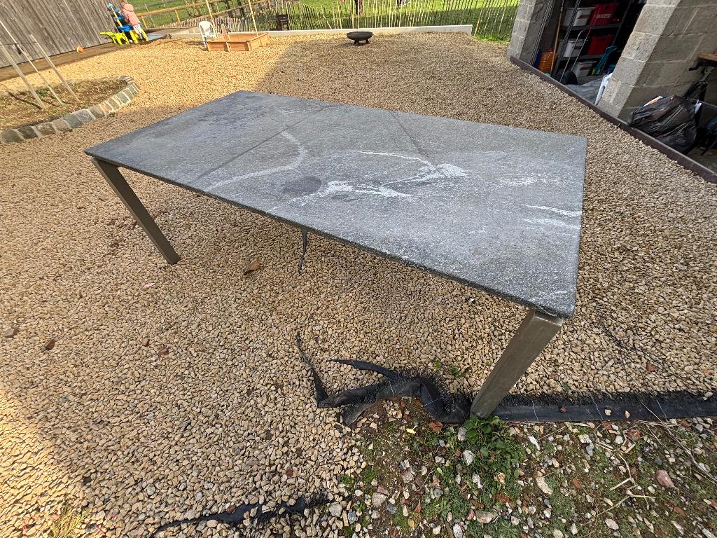 Tuintafel, Tuin en Terras, Ophalen, Gebruikt, Rechthoekig, Overige materialen
