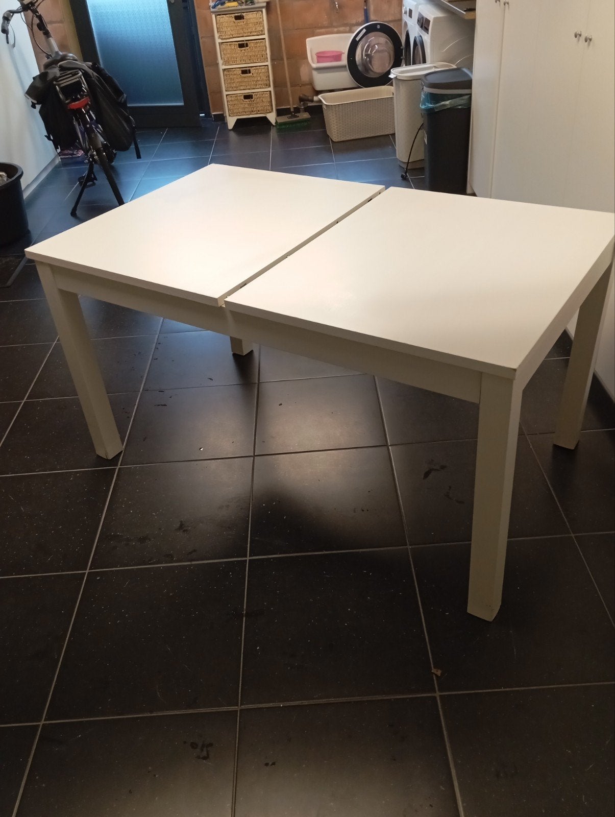 uitschuifbare tafel, Huis en Inrichting, Ophalen, 100 tot 150 cm, 50 tot 100 cm, Zo goed als nieuw