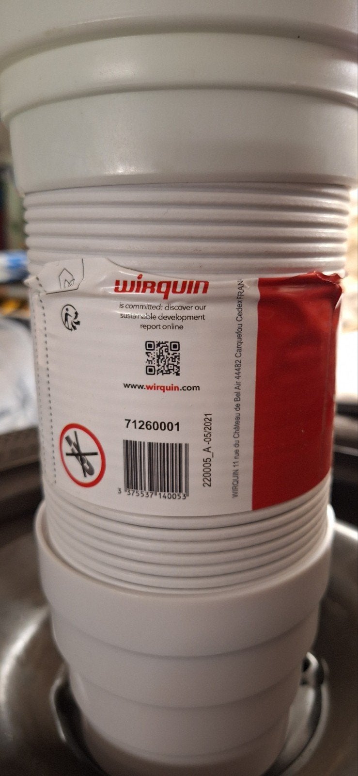 Pipe de WC extensible Wirquin 71260001, Bricolage & Construction, Sanitaire