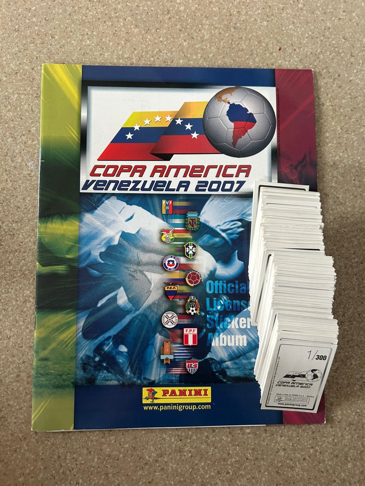 Panini Copa America 2007 Venezuela (compleet), Ophalen of Verzenden, Zo goed als nieuw, Meerdere stickers