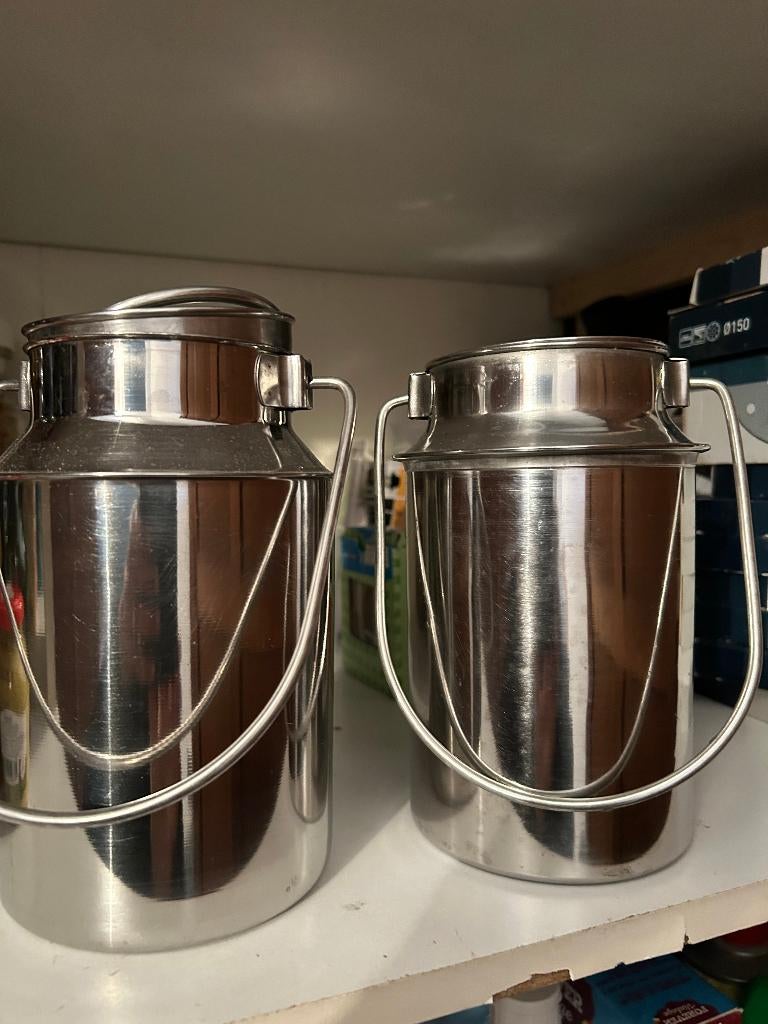 opslagcontainers - INOX, Ophalen, Gebruikt, Voorraadpot, Metaal