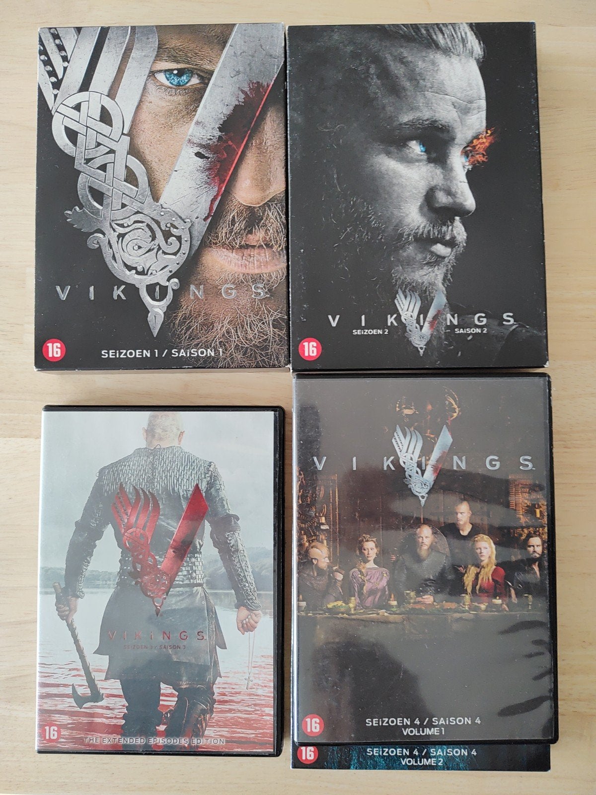Vikings DVD série seizoen 1 2 3 4, CD & DVD, DVD | TV & Séries télévisées, Coffret, Comme neuf, À partir de 16 ans, Action et Aventure