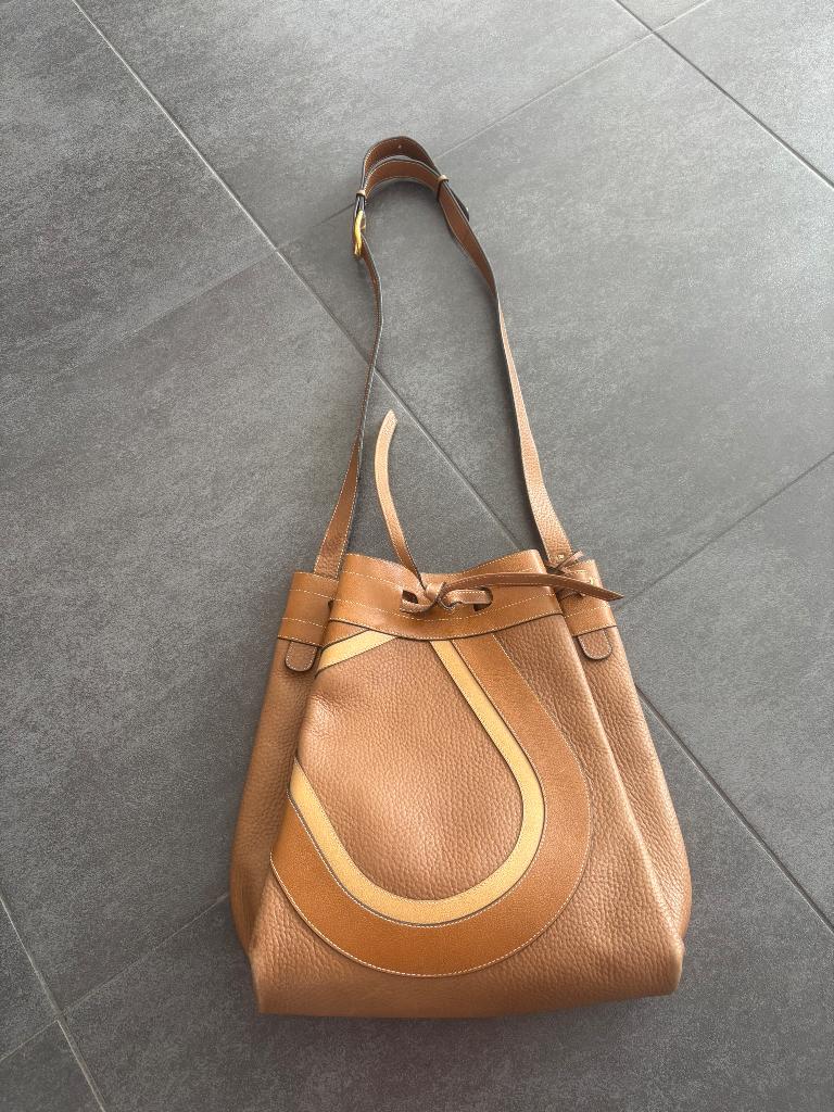Delvaux handtas, Ophalen, Zo goed als nieuw, Bruin, Handtas