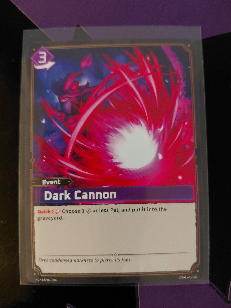 Palworld: Dark Cannon - <C> EBP01-096 (PRISTINE), Enlèvement ou Envoi, Neuf, Carte(s) à jouer