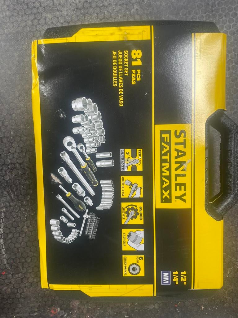 81 delige dopsleutelset stanley, Doe-het-zelf en Bouw, Ophalen, Nieuw
