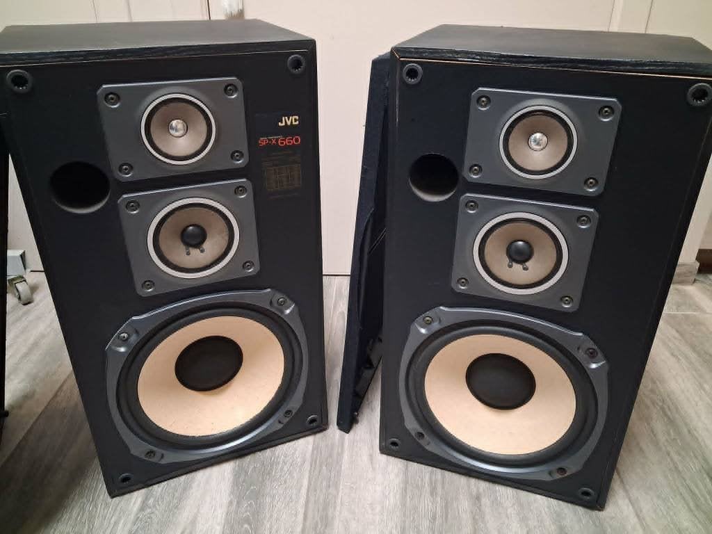 JVC SP-X660 : 3-weg Hi-Fi Luidsprekers (set), Audio, Tv en Foto, Luidsprekerboxen, Stereo speakers, Gebruikt, JVC, Ophalen