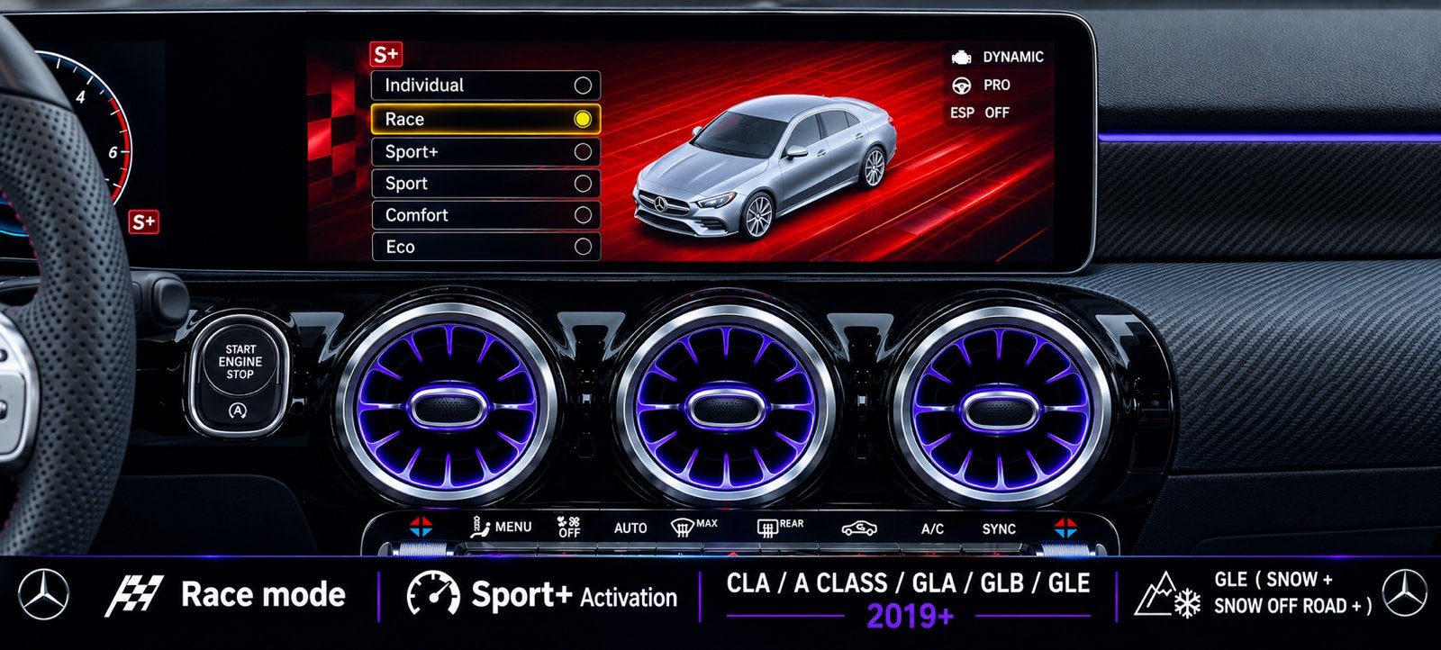 Mercedes/CarPlay/Amg Menu / Map Update/Race mode / Snow +, Enlèvement ou Envoi, Neuf