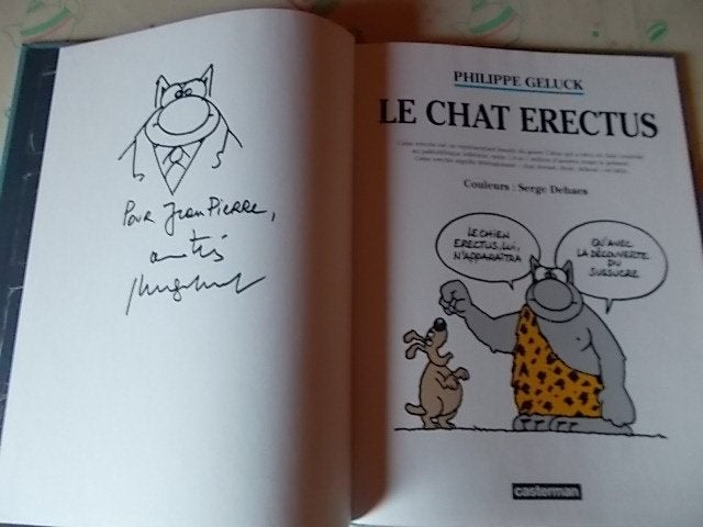 BD EO dédicacées Philippe Geluck, Livres, BD, Une BD, Enlèvement, Utilisé