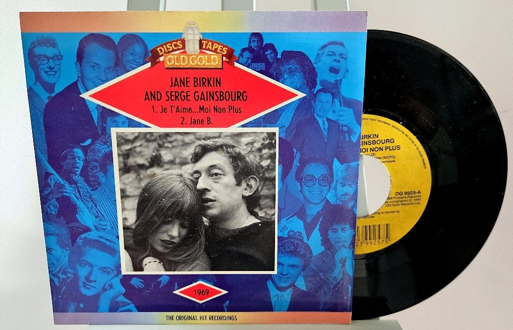 7" - Gainsbourg, Birkin - Je t'aime.. Moi non plus, Cd's en Dvd's, Gebruikt, Verzenden, 7 inch, Pop