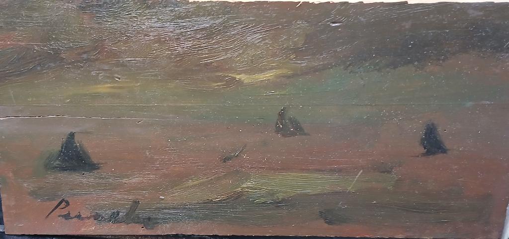 C Permeke '' Namiddag op zee '' olieverf op paneel study, Antiek en Kunst, Kunst | Schilderijen | Klassiek, Verzenden