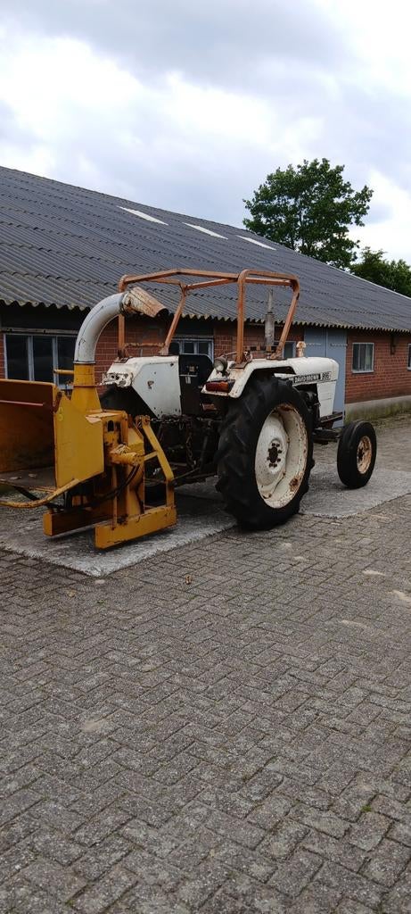 Tractor CASE/DB met houtversnipperaar, Zakelijke goederen, Landbouw | Tractoren, Ophalen