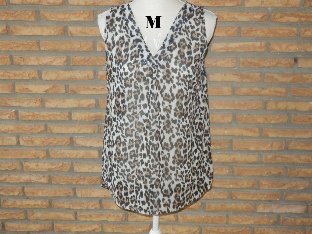 (146)- top femme t.M brun noir - YFT -, Maat 38/40 (M), Bruin, Ophalen of Verzenden, Zo goed als nieuw