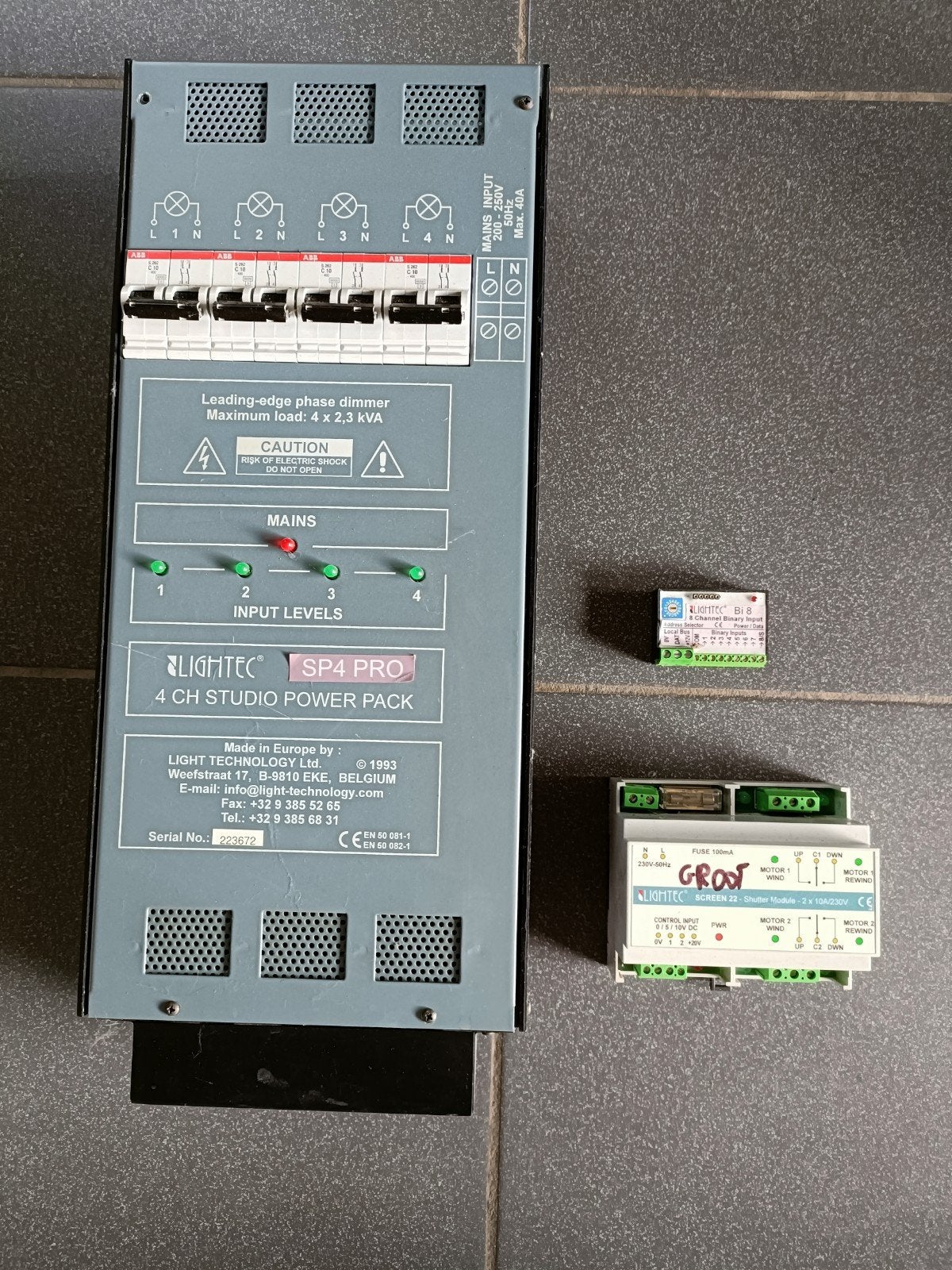 Aangeboden LICHTEC 4-kanaals dimmerpack, Electroménager, Électroménager & Équipement Autre, Enlèvement ou Envoi