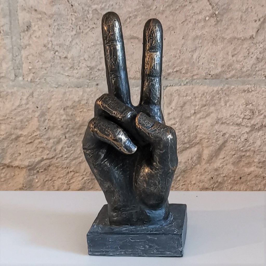 Beeld: Vrede - Peace - Like - Hart (voor de Zorg) - Troost, Antiquités & Art, Art | Sculptures & Bois