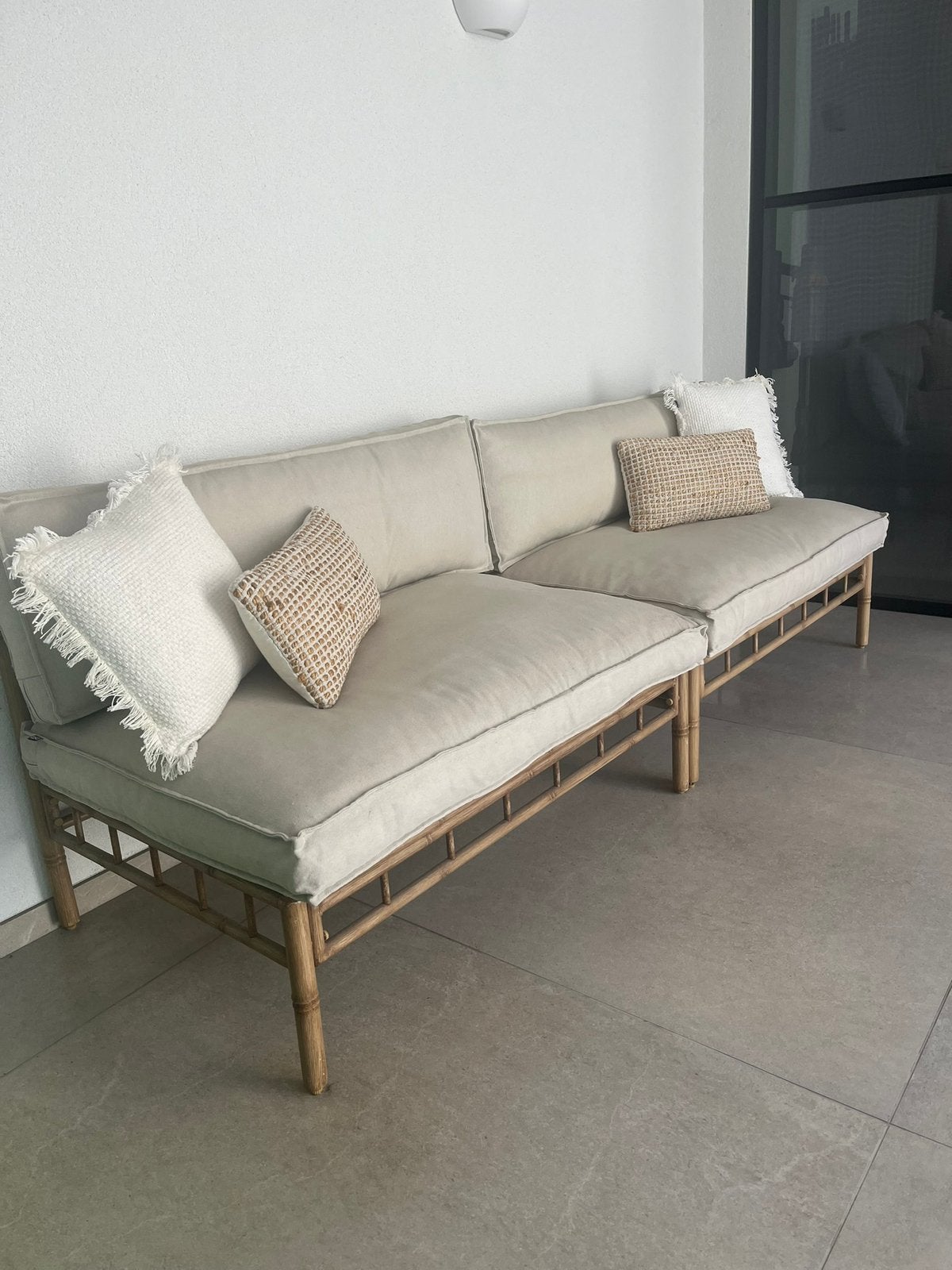 Bohemian Tuinzetel 1m20, Jardin & Terrasse, Bancs de jardin, Enlèvement, Comme neuf, Aluminium