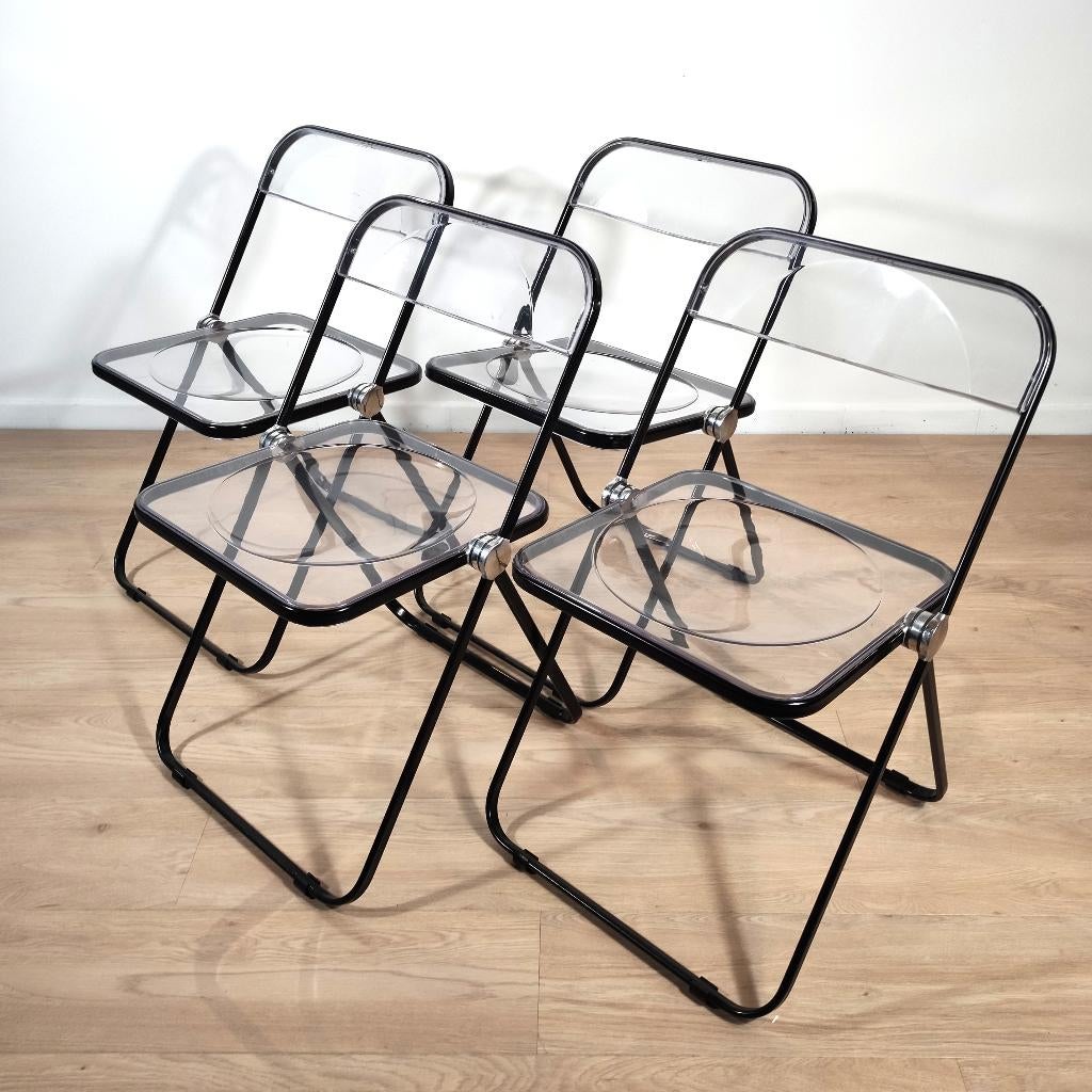 Set van 4 vintage Plia stoelen -  Piretti/ Castelli, Ophalen