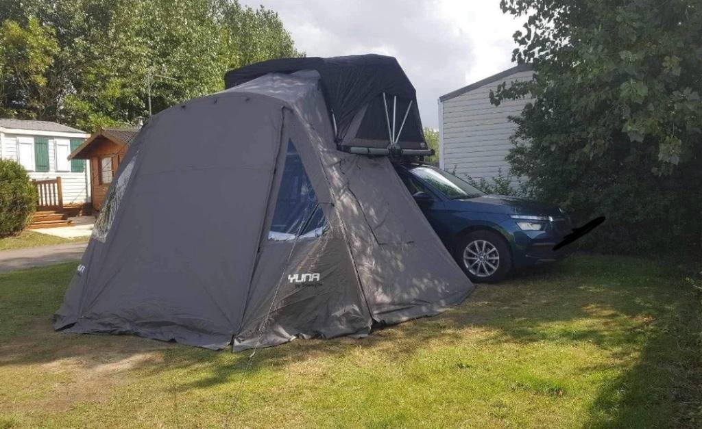 Auvent pour tente de toit, Caravans en Kamperen, Voortenten en Luifels, Gebruikt, Overige merken, Vinyl, Ophalen