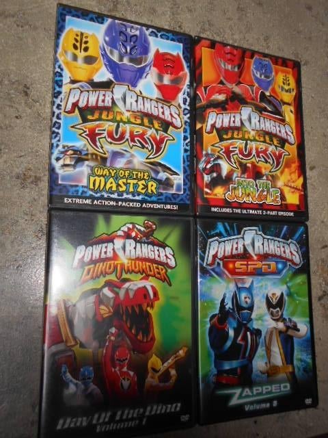 4 Dvd's - Power Rangers, Cd's en Dvd's, Ophalen of Verzenden, Zo goed als nieuw