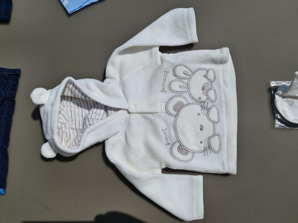 warme hoody, pull, trui met kap, Newborn 56, Kinderen en Baby's, Babykleding | Maat 56, Ophalen, Zo goed als nieuw
