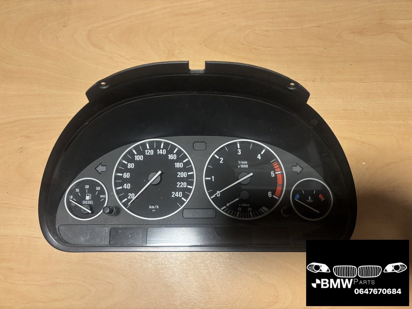 Tacho Tellerhuis Bmw 525d 530d E39 diesel, -, Origine de la pièce connue, Utilisé, -