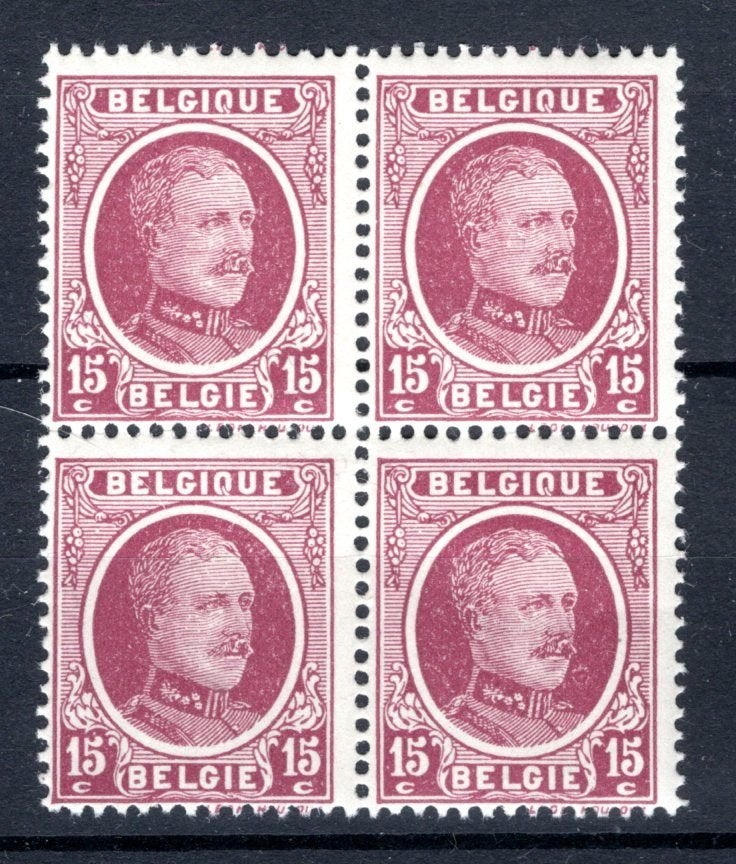 195 MNH 1922 - S.M. le Roi Albert (4 pièces) -2, Envoi, Non oblitéré, Neuf