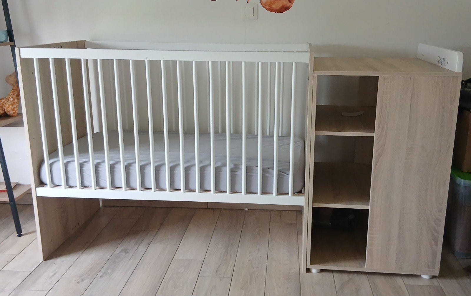 Lit combiné évolutif Sauthon Eden 120x60  90x190, Enfants & Bébés, Enlèvement, Comme neuf, Garçon ou Fille