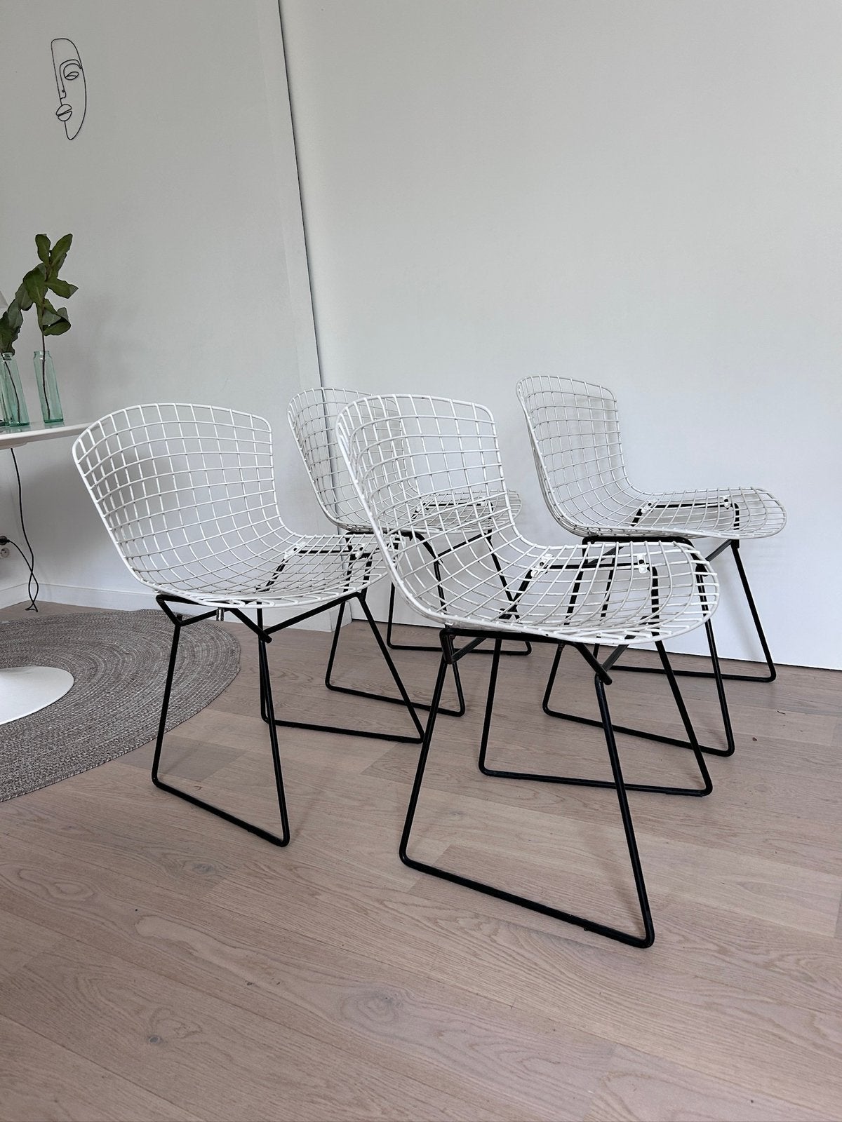 4 vintage Bertoia sidechairs - Knoll - Topstaat !, Huis en Inrichting, Ophalen, Zo goed als nieuw
