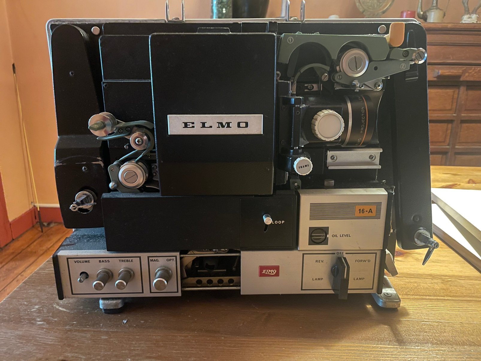 Projecteur 16 mm Elmo, Enlèvement, Projecteur