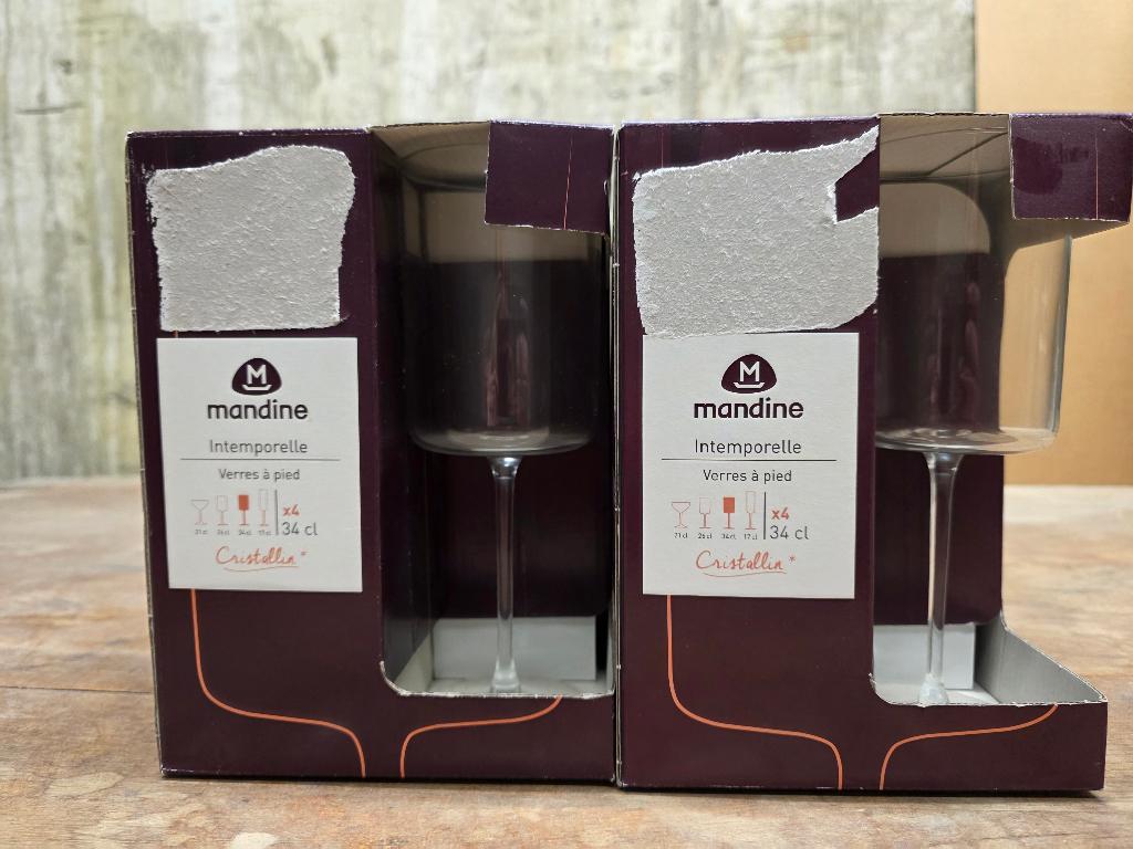 Mandine Intemporelle "Cristallin" Wijnglazen, Enlèvement, Neuf, Verre, Verre ou Verres