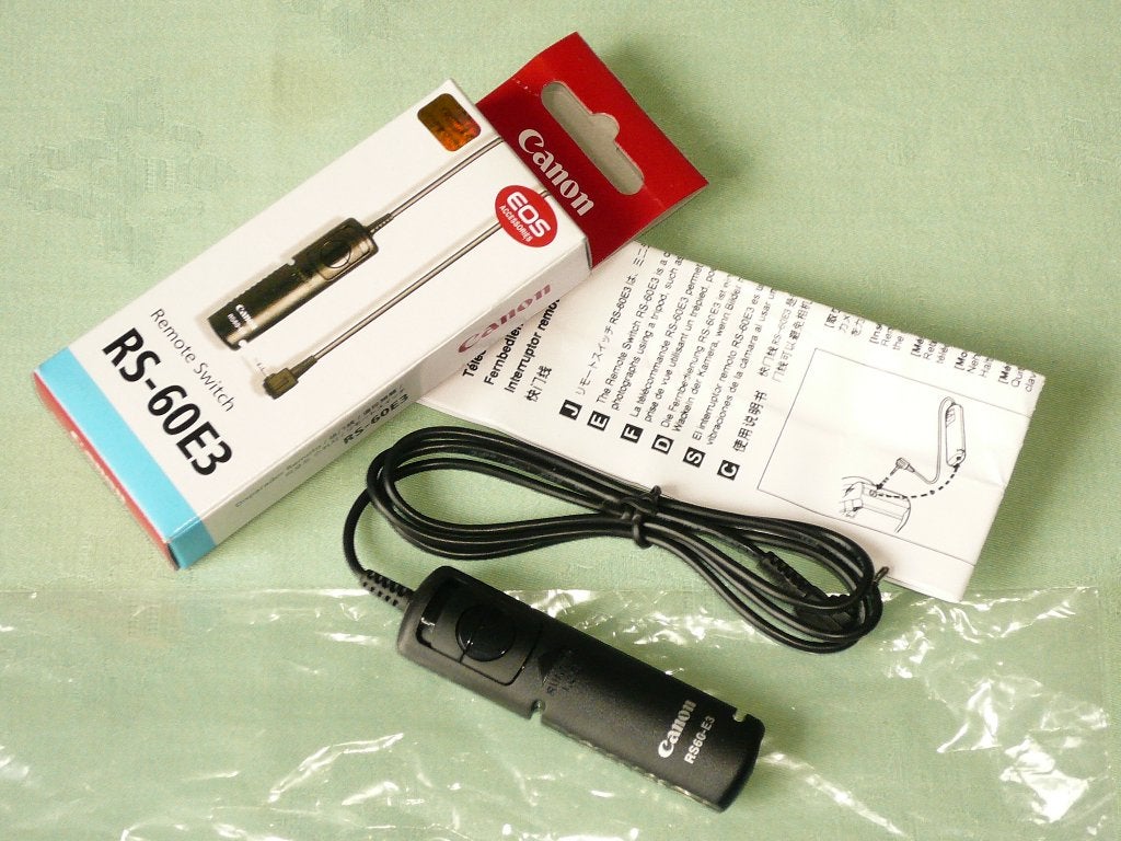 Télécommande à câble Canon RS-60E3 100% Neuf, Ophalen, Nieuw, Canon