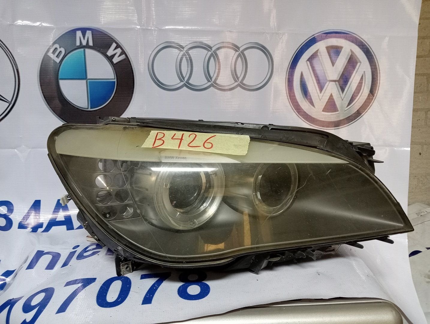 Koplamp BMW 5 Serie E60 Koplamp rechts 7182138, Auto-onderdelen, Gebruikt, -, -, Ophalen of Verzenden