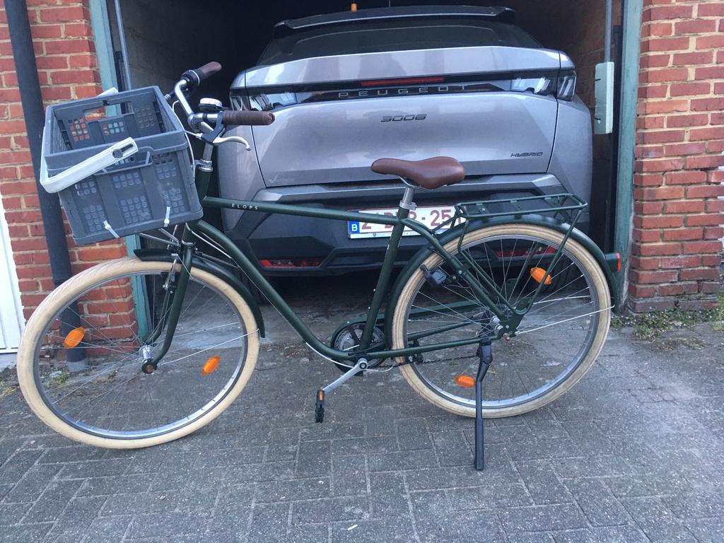 Herenfiets Elops, Fietsen en Brommers, Ophalen, Velgrem, Versnellingen, Zo goed als nieuw