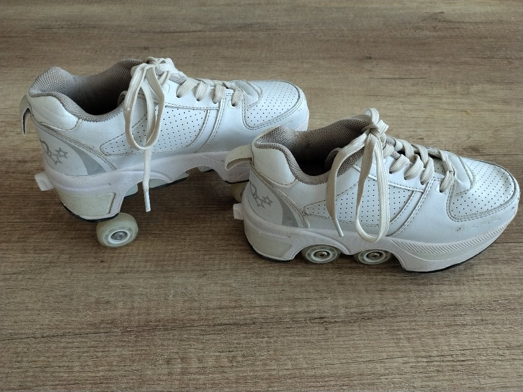 BIEDEN Multifunctionele sneakers - rolschaatsen 2in1 maat 34, Enlèvement ou Envoi, Utilisé, Enfants