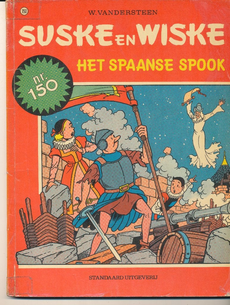 150 Suske en Wiske 1974 - Het spaanse spook ( 1' druk ), Boeken, Gelezen, Willy Vandersteen, Eén stripboek, Ophalen of Verzenden