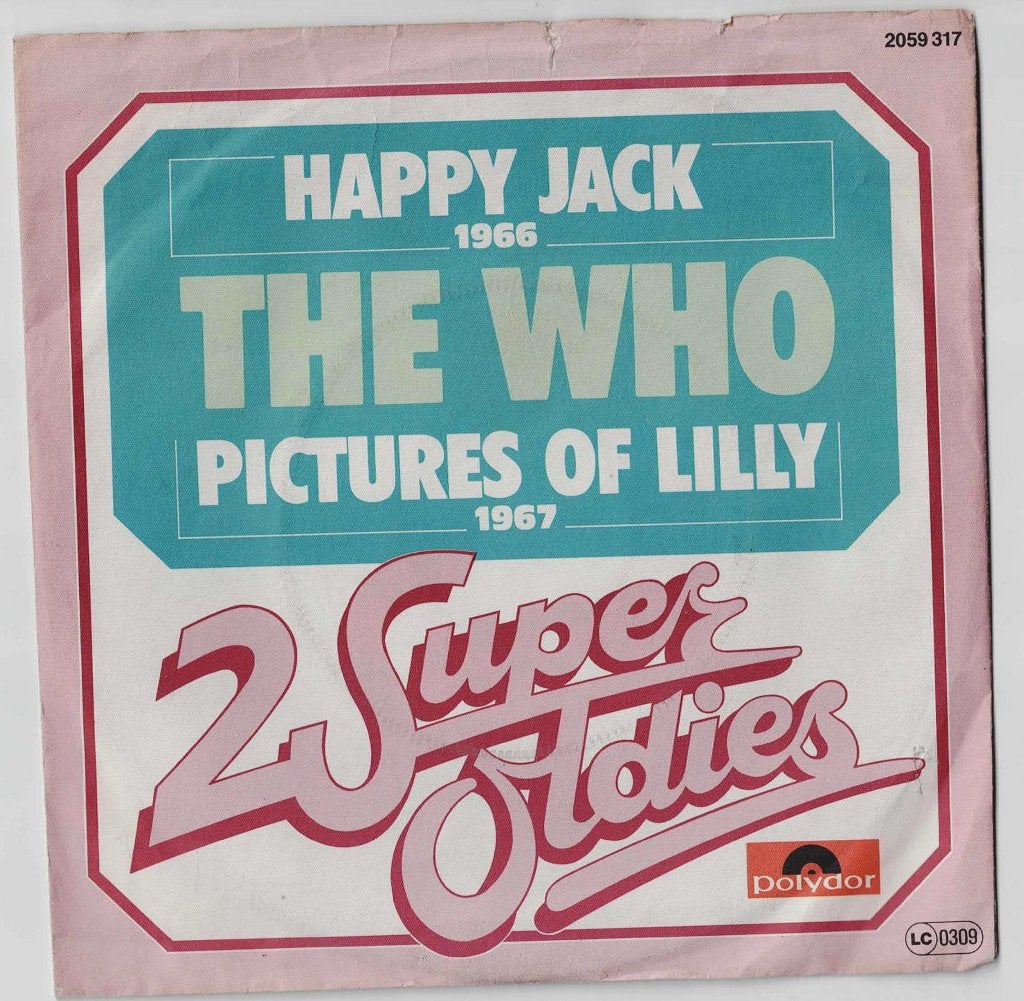 The Who - Happy Jack - Pictures of Lilly, Gebruikt, Ophalen of Verzenden, Rock en Metal, Overige typen
