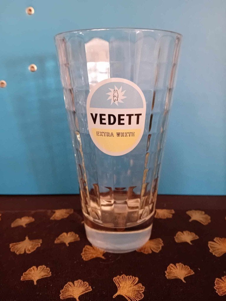 Vedett extra white glas, Verzamelen, Ophalen, Nieuw, Glas of Glazen