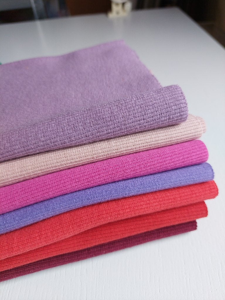 7 pièces tissus bord-côte, Neuf, Enlèvement ou Envoi, Coton, Moins de 30 cm