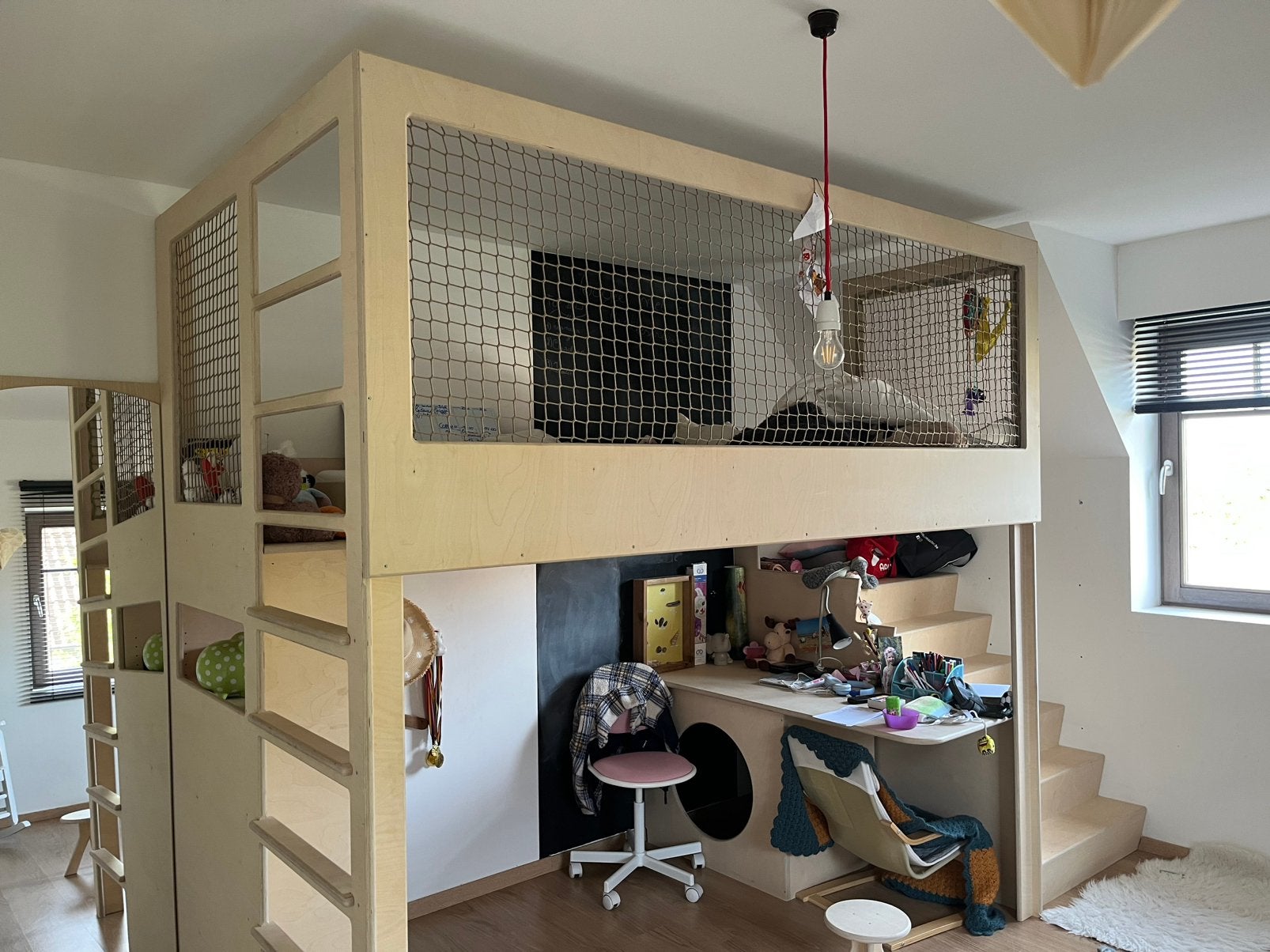 Hoogslaper (maatwerk), Enlèvement, Comme neuf, Lit mezzanine