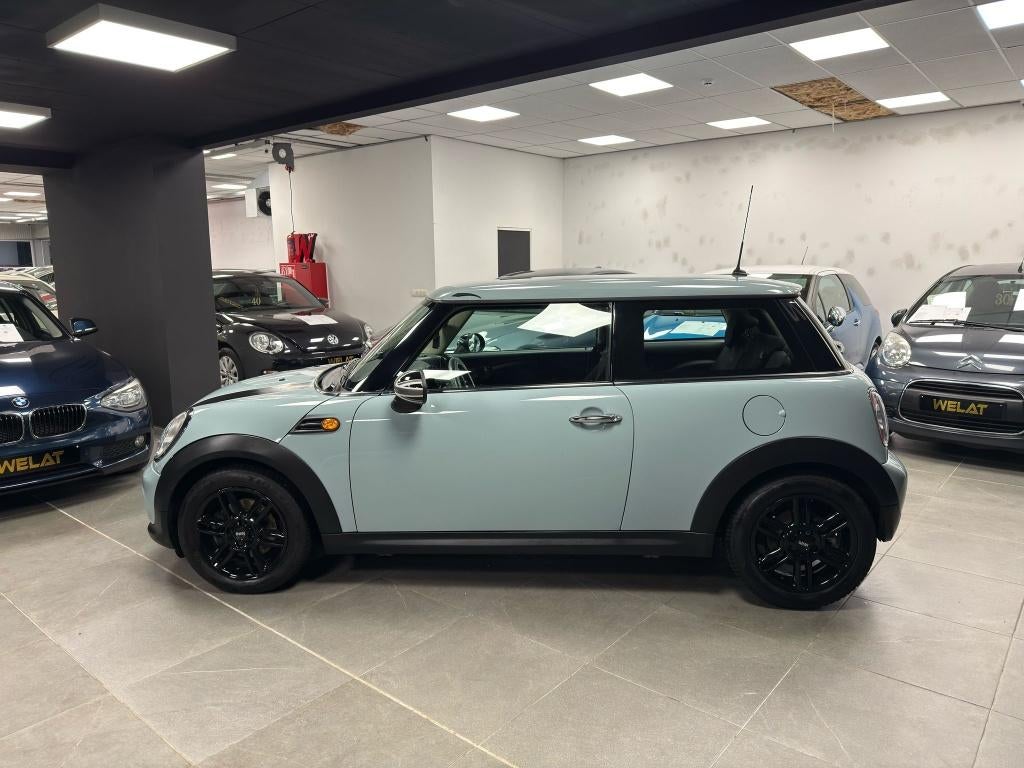 MINI COOPER 2012 BENZINE 125.000 KM TOP STAAT, Auto's, Bluetooth, Zwart, 127 g/km, Bedrijf