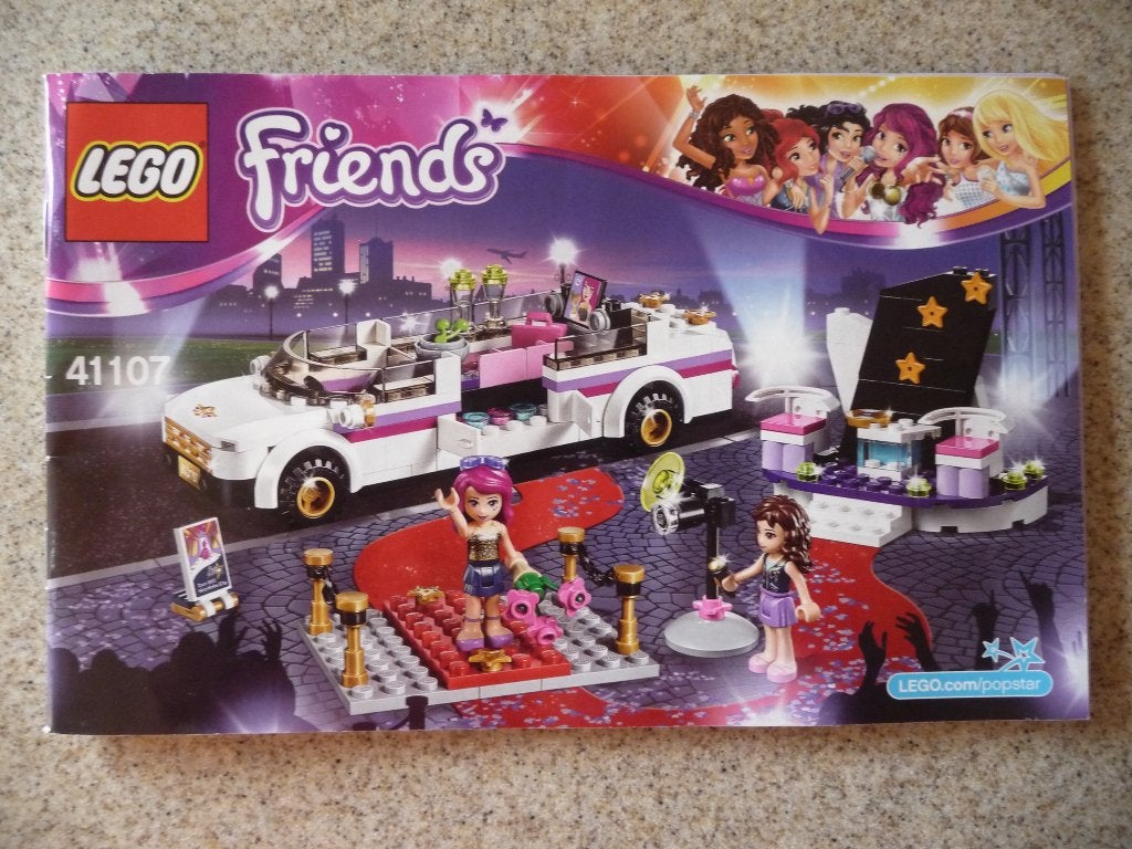 Lego Friends 41107 Popster limousine, Kinderen en Baby's, Lego, Ophalen of Verzenden, Zo goed als nieuw, Complete set